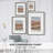 Painted Desertscape Framed Print - Solid Wood