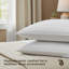 Opulent Home Ultra Soft Striped Pillow – Breathable Microfibre Cover Bed Pillows | Soft Medium (Back Sleepers) & Medium Firm (Side Sleepers) | Packs of 1, 2 & 4-902477765-902477768
