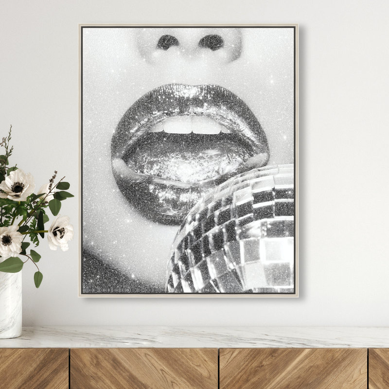 Platinum Gloss Print by Oliver Gal, 31"H x 25"W, Silver Floater Frame