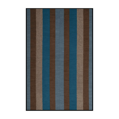 Machine Washable Checkered Black Area Rug