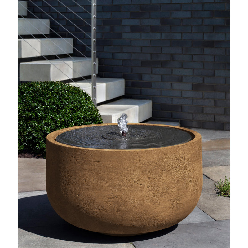 Echo Floor Fountain, Travertine