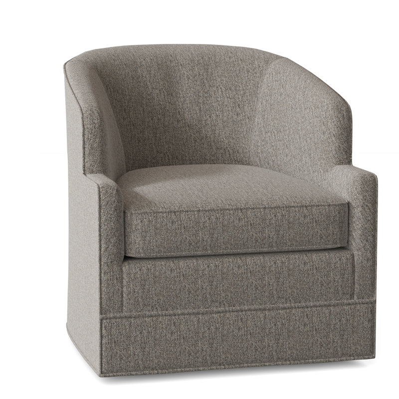 Manning 29" Wide Swivel Barrel Chair, 9508 Smoke Poplpropylene/Olefin