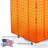 Four-Sided Revolving 14"W x 20"H Pegboard Counter Display w/ 32 4" Hooks