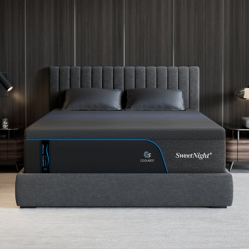 Matelas CoolNest Ultra de 12 po en mousse à mémoire de forme et gel rafraîchissant, fermeté moyenne, support à 7 zones, CertiPUR-US