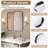 Cozy Design Tempered Glass Framed Wall-Mounted Bathroom Vanity Mirror-102799395-102799396-102799386
