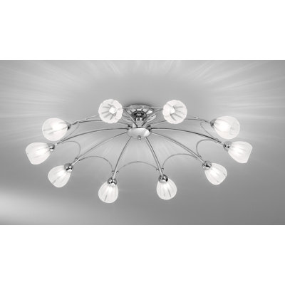 Hortense Glass Semi Flush Mount
