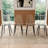 Kiyora Metal Leg Solid Back Dining Chair-2046455290-2024476987