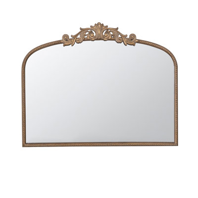 Miroir arqué 40 "x 31" avec ornements délicats pour la décoration intérieure