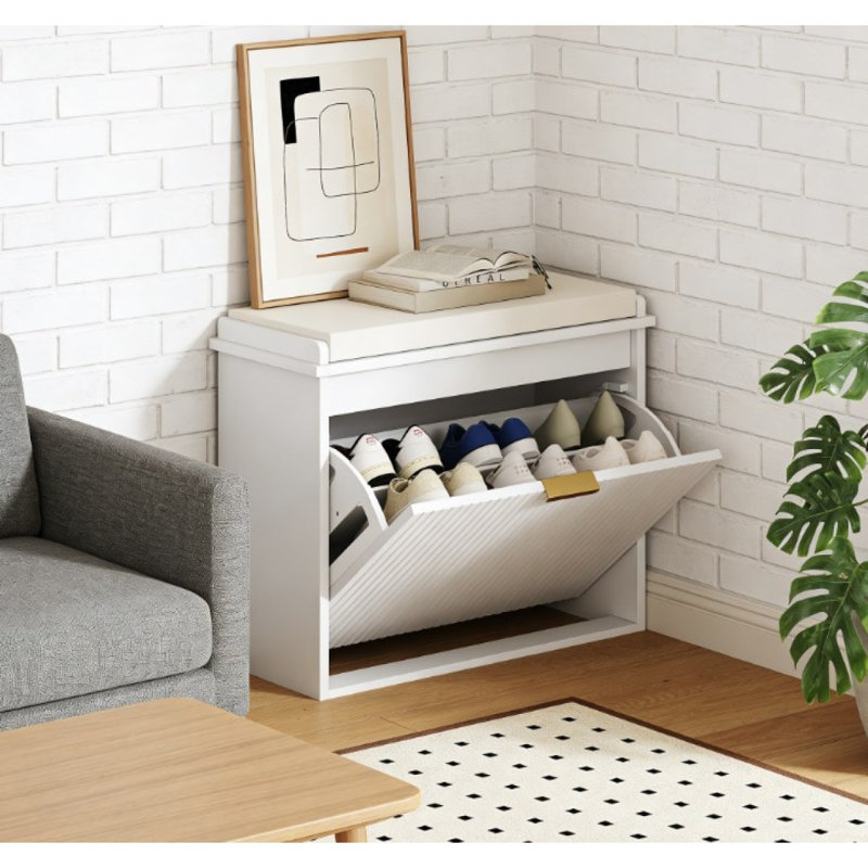 Banc de rangement pour chaussures, banc d'entrée, armoire à chaussures