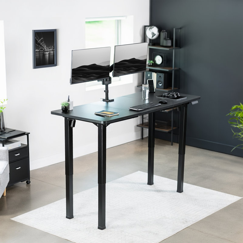 Bureau debout électrique 71 po x 30 po VIVO, Noir