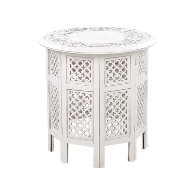 Ardeley Solid Wood Pedestal End Table
