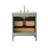 Bilroy 30'' Single Sink Bathroom Vanity with Engineered Stone Top-117574223