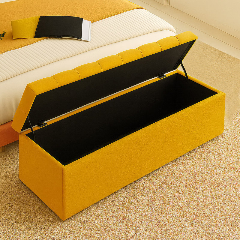 Chesterfield Ottoman Storage Box - Plush Velvet Blanket box - Shoe Bench - End of Bed Bench, 40cm H x 180cm W x 40cm D