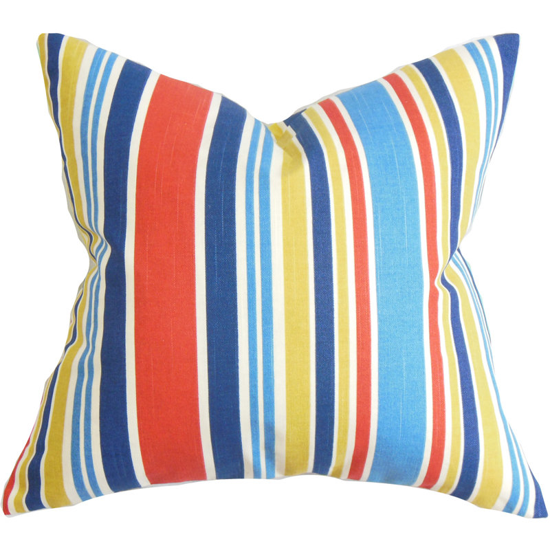 Housse de coussin à rayures manille, 20 po x 20 po, Régate