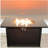 Smoked Glass Metal Rectangular Fire Pit-255787233