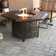 Silver Aluminum Propane Gas Fire Pit Table