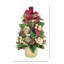 Arbre des Fêtes avec hortensias et rubans dans un pot en fibre de pierre