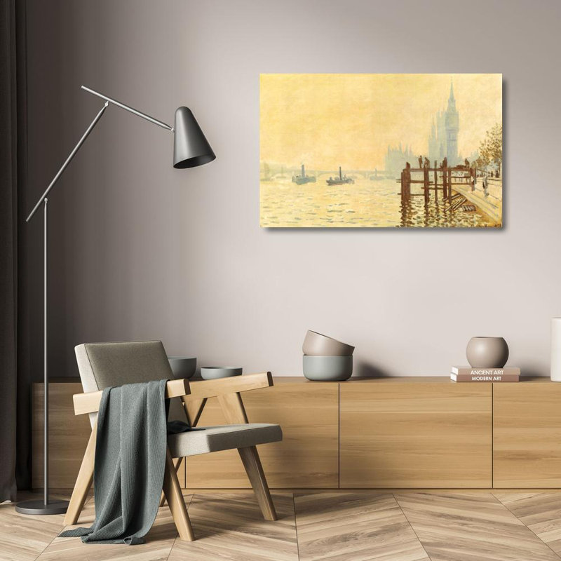 The Thames Below Westminster, 15" H x 24" W