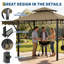 Pavillon de jardin robuste pour barbecue extérieur-125906128