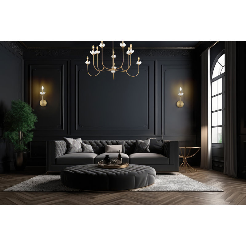 Allistair Chandelier, Gold, 10 Lights, 35" H x 42" W x 42" D