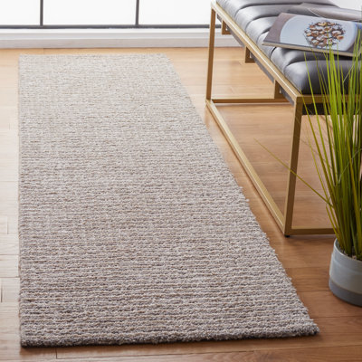 Tapis gris touffeté à la main Marlinde