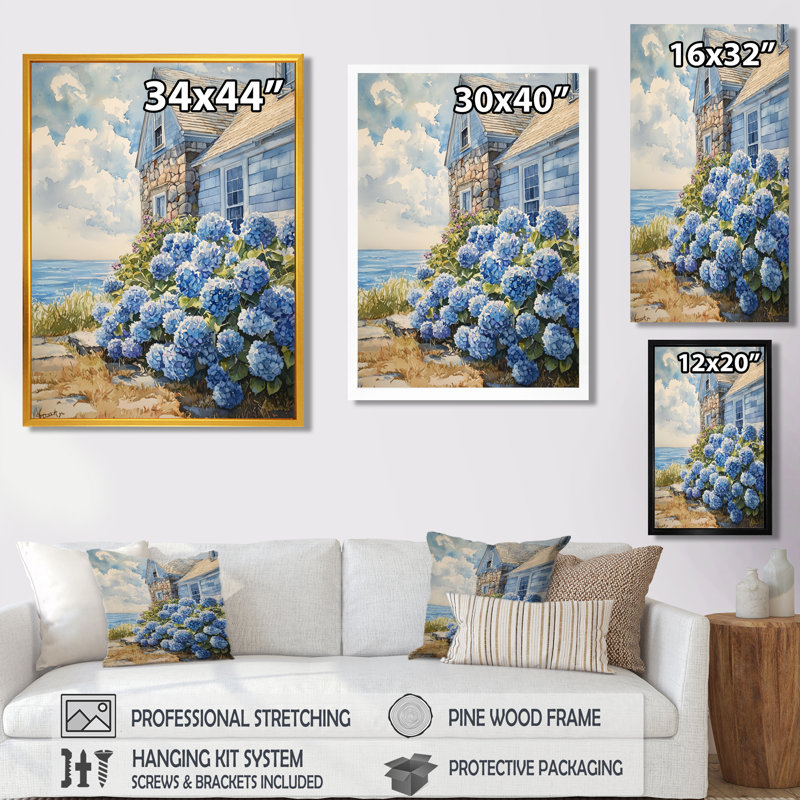 Ayanni - Floral Wall Art Living Room, Noir, noir, noir, noir, H 20 po x l 12 po, Reproduction encadrée d'une seule photo