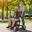 2 in 1 Rollator Walker & Transport Chair for Seniors, Folding Rolling Walker Wheelchair Combo & Footrests, Lightweight Aluminum Mobility Walker with Adjustable Handle, All Terrain Wheels, 136 kg-126802422