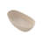 CASAINC 65" Oval Solid Surface Freestanding Soaking Bathtub With Center Drain and Overflow Hole