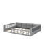 Lit plateforme tapissier en bois pleine grandeur avec garde-corps et coussin-2023341982