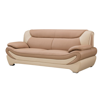 Badri 83 " Faux Leather Sofa