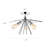 Prudence 3-Light Sputnik Semi Flush Mount-48650909