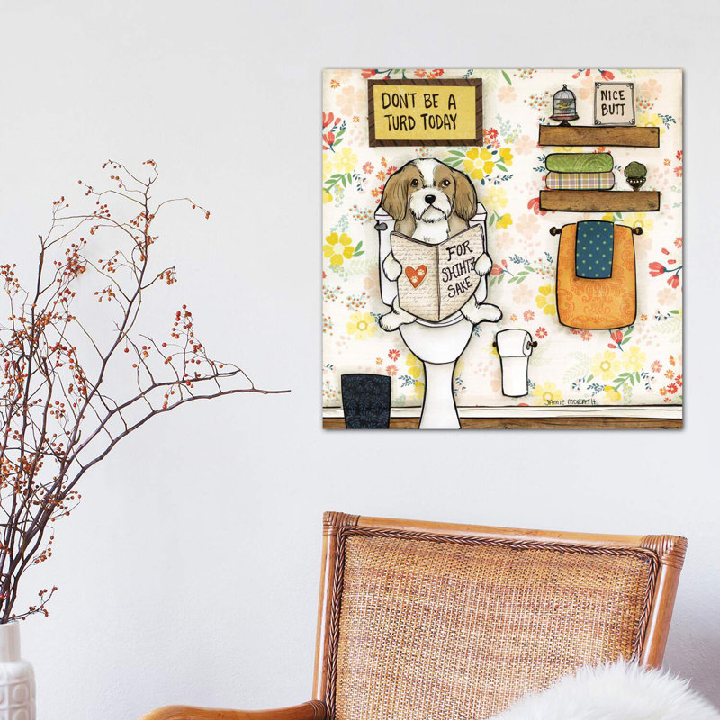 Turd Today by Jamie Morath - Wrapped Canvas Print, 45.72 cm H x 45.72 cm W x 1.91 cm D