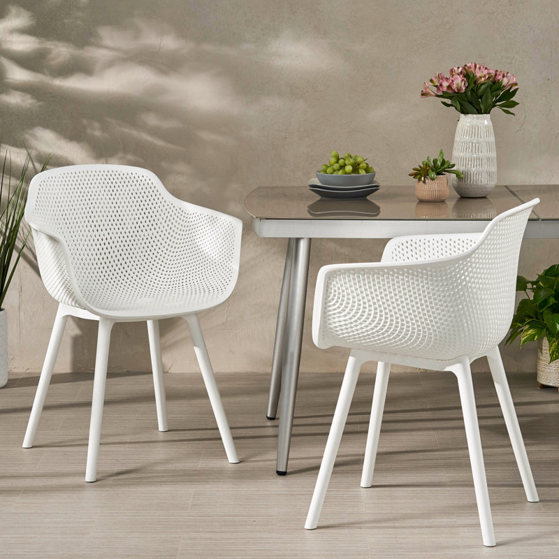 Chaise blanche en polypropylène blanc Lotus