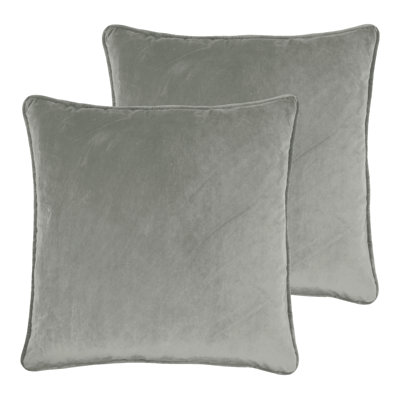 Coussin décoratif en velours réversible