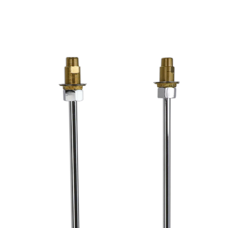 Fourniture de bain droite 24 "en laiton, Chrome poli