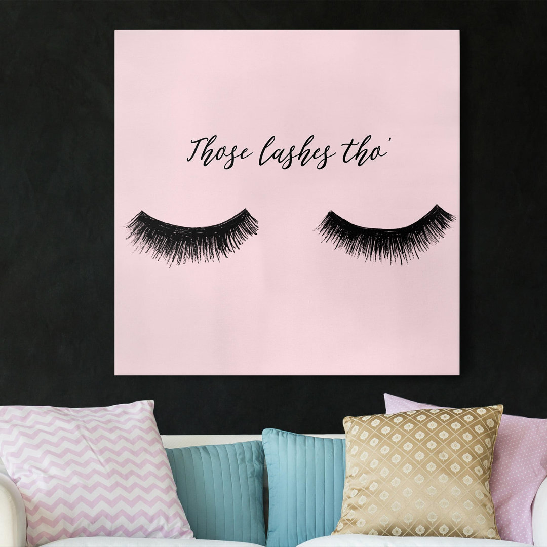 Leinwandbild Wimpern Chat - Lashes