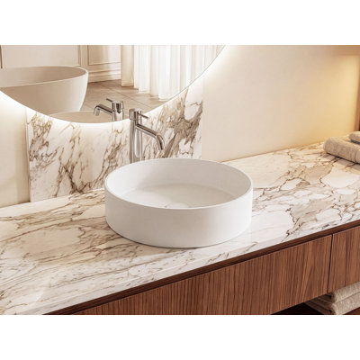 Metro Lane 360 mm W Resin and Solid Surface Round Sink