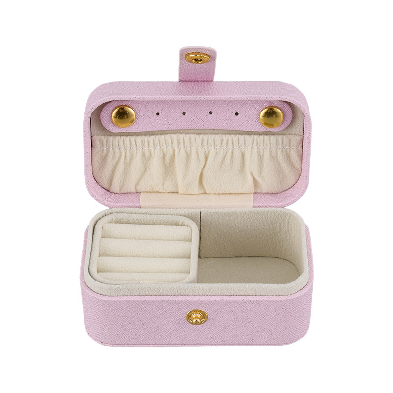 Leather Jewellery Box +, Pink