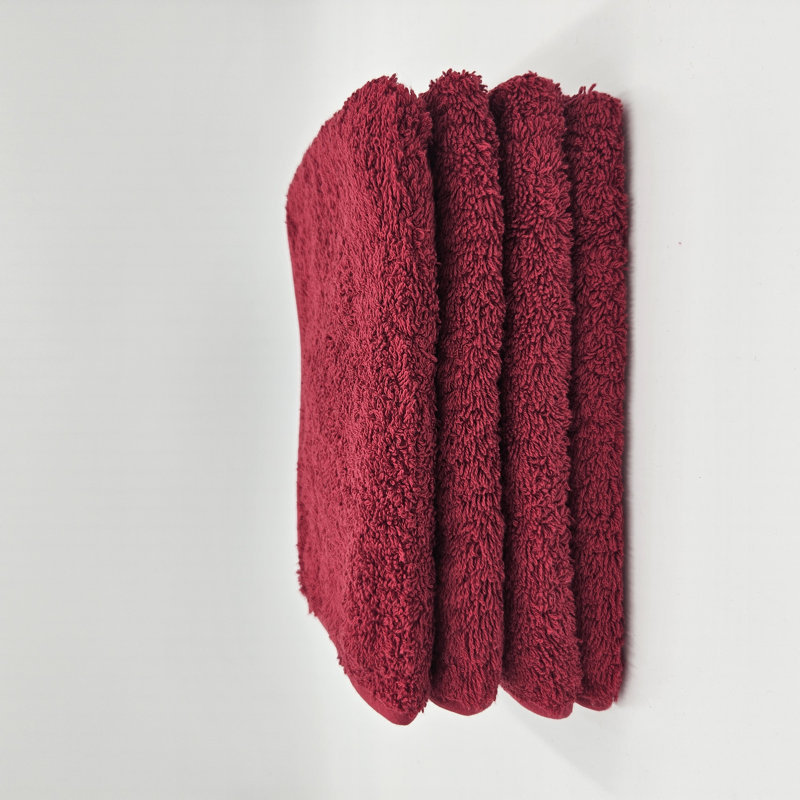 Hammam Piped Guest Towels, Red