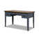 Brixham 53 inch Writing Desk, No Assembly Required, Blue Denim and Whiskey Finish