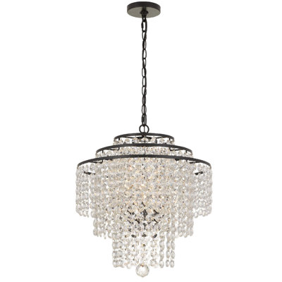 Sandberg 4 - Light Dimmable Tiered Chandelier
