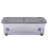 Wham 32L Box with Wheels & Folding Lid Pack of 5 Clear/Cool Grey