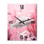 Monogramme de poisson rose I - Horloges murales corail-2005934071
