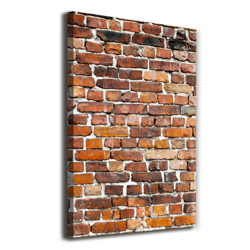 Brick Wall - Wrapped Canvas Print