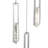 Elysian 5 LED Light Dimmable Chrome Chandelier