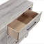 Mobilier de chambre à coucher contemporain en bois de style contemporain avec commode à six tiroirs gris moderne