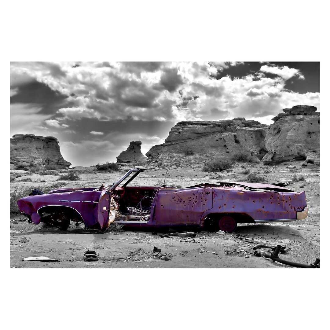 Matt Fototapete Pink Cadillac 2,25 m x 336 cm