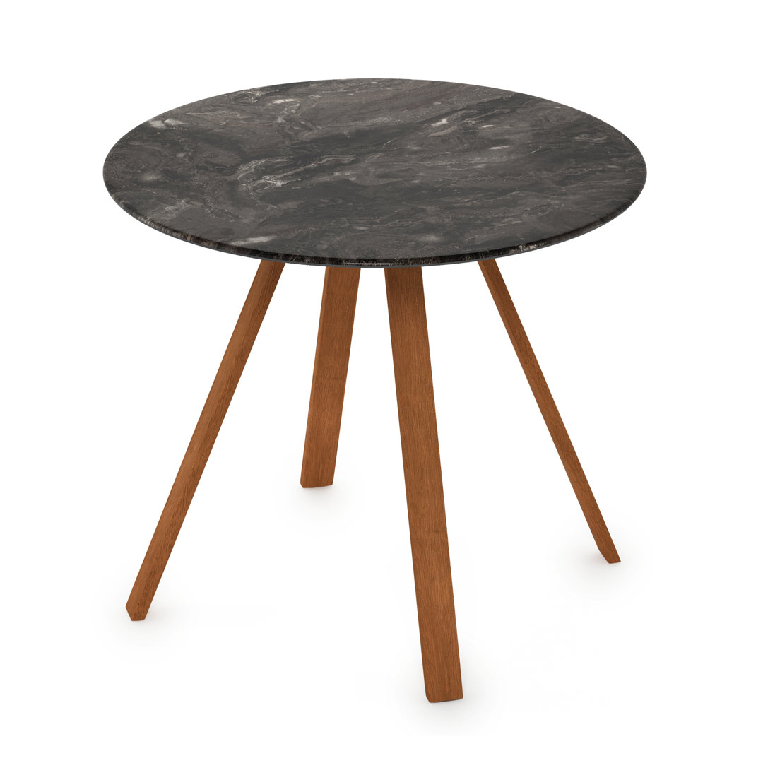 Round Wood Outdoor Bistro Table , cm W cm D