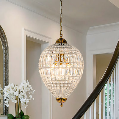 Ennu Crystal Globe Chandelier