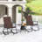 2 Pcs Outdoor Rocking Chairs With Breathable Backrest Smooth Safe Rocking Design-2132270323